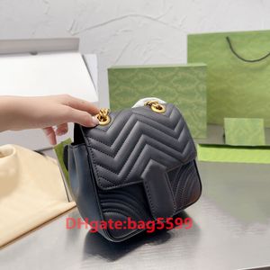 2023 Designer Bag Leather Women Shoulder Bags Crossbody Luxury Handbags Clutch Purses Ladies Wallets Tote Golden Chain Bag