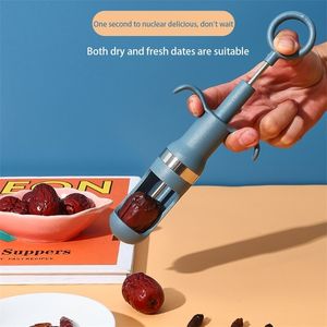 Fruktgrönsaksverktyg röda datum jujube pitter cherry oliv corer hem kök kärna remover frö push ut verktyg prylar 230814