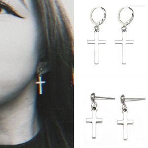 Kolki Dangle Ladies Cross Fash Punk Pindant Hip Hop Drop Uch Ear Buckle Kobiety proste unisex nie rustjewelry