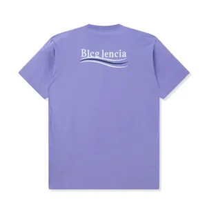 Blcg Lencia Unisex Summer T-shirt Womens Overnize Fortiweight 100% Tessuto di cotone Triple Stitch Workmanship Plus Tite Tops Tops Tees SM130175