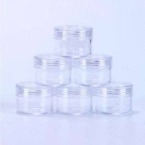15ML Plastic Cosmetic Container Jar With Screwed Lid 15Gram Mini Empty Pot For Eyeshadow Nails Powder Beads Jewelry Cream Wax Bottle Fxcrb