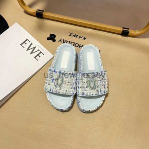 Slippers Designer Slippers Women Slippers Braid Slipper Camellia Sandals Platform Slides Embroidered Slipper Letter Thick Bottom Sandal Beach Shoes J230815