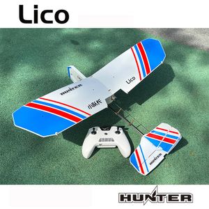 Aeronave Modle Hunter Lico Airplane 640mm Wingspan Motor Brushless 1104 4500KV 12A ESC KITPNPARF PARTIMENTO COMPREENDO 230815