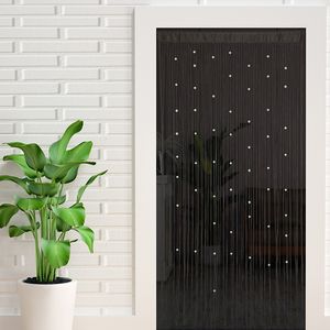 Cortina 12m Night Pearl Gold Inclaid Jade Door quarto Sala de estar Balcony Tassel Thread Decoration 230815