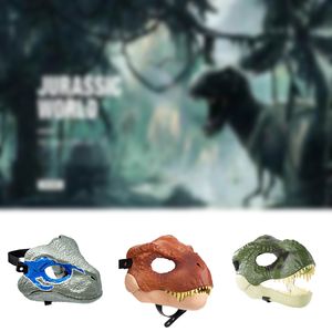 Party Masks Halloween Cosplay Costumes Fear Mask Open Mouth Latex Dinosaur Mask Scary Dinosaur Headdress Halloween Party 230814