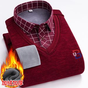 Maglioni maschili da uomo in pile da 12 colori Pullover caldo più velluto spesso Spetto Magni a maglia a maglia a maglia a maglia a maglieria di alta marca abiti da maglieria 230814