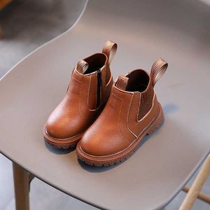 Spor ayakkabı çocuk ayakkabıları sonbahar yeni çocuk botları erkek ve kızlar moda fermuarlı ayak bileği botları İngiliz tarzı bebek spor ayakkabılar z230817