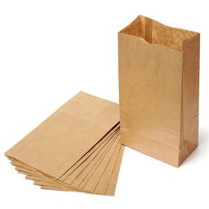 24*13*8cm Fine Kraft Paper Bags Recyclable Food Bread Candy Packaging Shopping Party Takeaway Baking Environmentally Friendly Dry Grocery Bag Custom LOGO