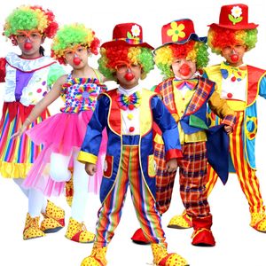Ocasões especiais Trajes de Halloween crianças crianças engraçadas palhaço de vestir jogos de festa Purim Carnival Roupos 230814