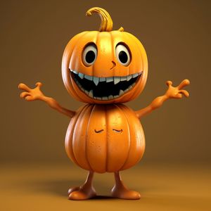 装飾的なオブジェクトハロウィーン面白いトリックトリートゴーストカボチャデスクトップデコレーションパーティーチルドレンのギフトのための素敵な表現クラフト230815