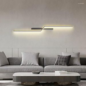 Vägglampa modern minimalistisk led lobby soffa tv -sängen bakgrund ljus bakgrundsbelysning för vardagsrum sovrum bar els dekoration