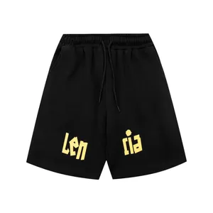 BLCG Lencia Summer Mens Drawstring Shorts Women Casual Jogger Sweathshorts Plus Size Workout Gym Högkvalitativa märkeskläder SJ130750