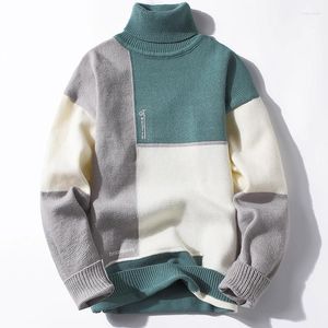 Men's Sweaters Winter Men Turtleneck Cashmere Sweater Trend Plush Thick Bottoming Solid Color Casual Fashion Male Warm Pullovers