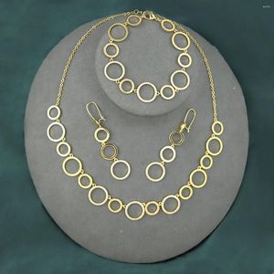 Orecchini di collana set Ayong Women Vintage Zirconia Gioielli zirconia