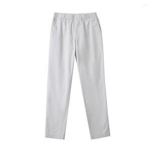 Men's Pants Men Lounge Chino Cotton Elastic Waistband With Drawcord