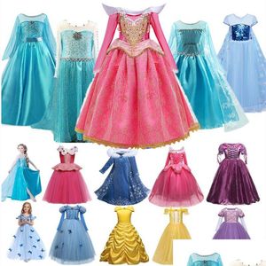 Girl'S Dresses Girls 4 7 8 9 10 Year Charm Encanto Dress Children Halloween Costume Princess Cosplay Party Christmas Vestido Infanti Dhiyi