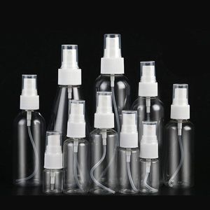 10ML 20ML 30ML 50ML 60ML 80ML 100ML 120ML 200ML Clear Empty Fine Mist Plastic Mini Travel Bottle Set, Small Refillable Liquid Container Ieed