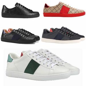 Herren Ace Sneaker Leder Designer Sneakers gestickt Frauen Casual Platform Schuhe No9