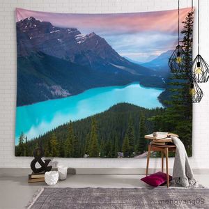 Tapestries Tapestry of natural beauty Lake boat background wall art tapestry Dormitory room aesthetic decoration Bedroom home decoration R230815