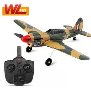 Aircraft Modle WLtoys XK A220 Anime 4Ch RC Plane 6G/3D Mode Stunt Aircraft 6-Axis Gyroscope Airplane Outdoor Cartoon Toys Gift for Boys 230815