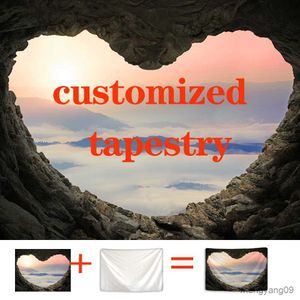 Tapestries Customized Tapestry Tapestries Wall Tapestry Print Your Photo Hippie Wall Hanging Blanket Tapestry R230815