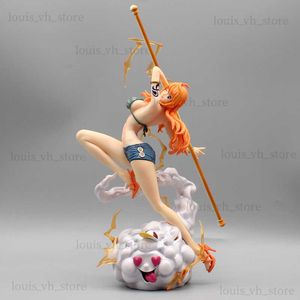 29cmワンピースnamiフィギュアセクシーなアクションアニメのフィギュアiu popmax pvcモデル彫像彫像デスクトップ収集可能な大人のおもちゃT230815