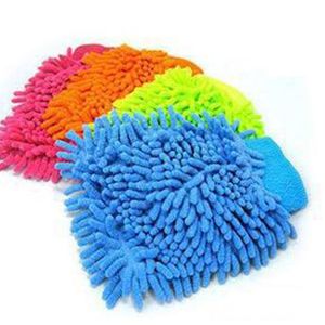 Household Cleaning Double Sided Car Washing Gloves Wool Cleaning Anti Scratch Tools Automotive Supplies