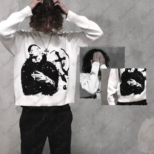 Men's Sweaters Cardigan Black Sweater Retro Men's Sweater Retail and Wholesale Characters Anime Y2k Knit Clothing Women's Oversize Men's 230814