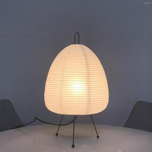 Table Lamps Japanese Style Lamp Rice Paper Standing Creative Mushroom Living Room Home Decor Study Bedroom Bar Light Decoration