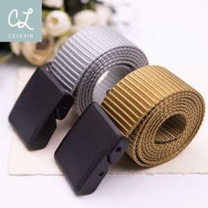 Other Fashion Accessories Belts 2 Pack Men's Multifunctional Nylon Webbing Belt Canvas Casual Fabric Tactical High Quality Accessories Military 230814