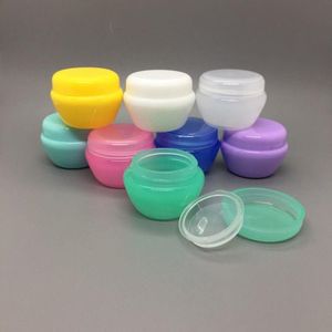 5 ml Pilzform Box PP kosmetische leere Flasche Verpackung Fall Candy Farbe Gesichtscreme Probenglas mit klarem Liner Evlti