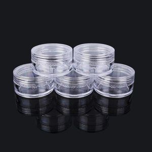 10 Gram Bottles 035 oz Plastic Pot Jars Clear Round Acrylic Container for Travel, Cosmetic, Makeup, Bead, Sample, Lip Balm, Candy, Her Verw