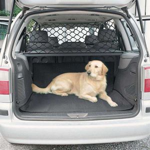 Barriärer Universal Car Dog Barrier Seat Protection Travel Accessories Auto Trunk Backseat Pet Staket Transport Safe Net For Dogs R230815