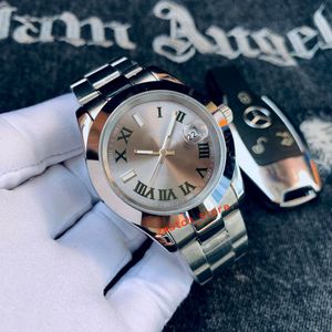 Watch Watch Designer مراقبة عالية الجودة 41 مم ساعة ميكانيكية أوتوماتيكية من الفولاذ المقاوم للصدأ سوبر مشرق ساعة مراقبة مقاومة للماء ساعة مراقبة