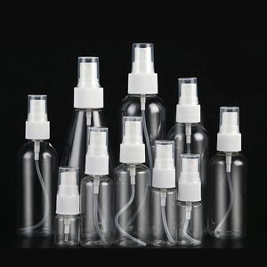 10ml 20ml 30ml 50ml 60ml 80ml 100ml 120ml 200ml Clear Clear Plano Fine Mist Plastic Mini Travel Bottle Set, pequeno recipiente de líquido recarregável CIAI