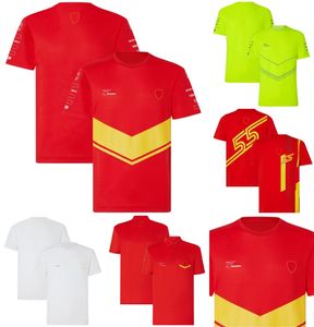 2023 F1 Kırmızı Takım Özel T-Shirt Formül 1 Yarış Logosu Erkekler Polo Gömlek T-Shirt Yaz Extreme Sports Erkek Kadın Forması Jersey T-Shirt
