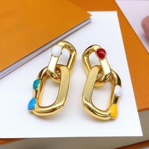 Earring Woman Vintage French elegance simple Hip Hop Double bone clip set Earring Harbor earrings