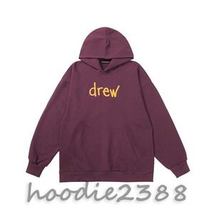 dimma amerikanska high street mode män och kvinnor burgundy hoodie hoodie nisch designer hoodies
