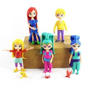 Dolls 8pcslot 65inches Shimmer girl dolls Fashion Princess with mini pets play house toys gifts for girls 230814