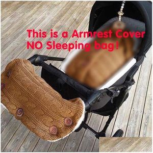 Sleeping Bags Slee Born Baby Winter Warm Infant Button Knit Ddle Wrap Ddling Stroller Toddler Blanket Drop Delivery Kids Maternity N Dhwz3