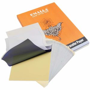 Other Tattoo Supplies 103050100pcs Tattoo Transfer Paper Carbon Thermal Stencil Tattoo Paper Copy Paper Tracing Paper for Tattoo Supplies 230814