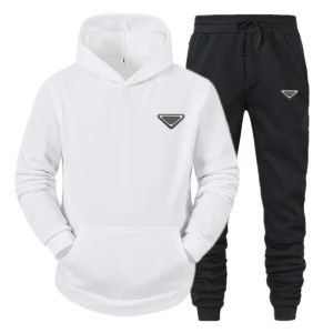 Men Tracksuit Designer Hoodie and Pants Set Basketball Street Wear Sweatshirt Sportswear Brand Cotton Material Knitted Two Piece Set European and American Size