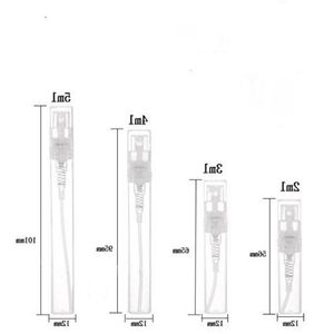 2 3 4 5 ml mini şeffaf plastik sprey şişe Taşınabilir sevimli parfüm ağız yıkama atomizörü temizlik, seyahat, uçucu yağlar, parfüm qfaaw