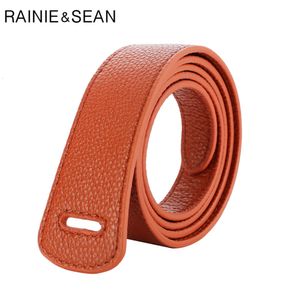 Andra modetillbehör bälten Rainie Sean First Layer Cowskin Women Belt Self Tie äkta läder damer breda för klänningar Knut Solid Red Female Corset 230814