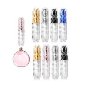 100pcs 5ml doldurulabilir mini parfüm atomizer sprey şişe elmas tasarımı taşınabilir küçük seyahat aksesuarları koku pompa konteyneri