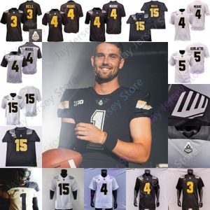 2023 Purdue Boilermakers Camisa de futebol NCAA College Hudson Card Drew Brees Deion Burks Devin Mockobee Thieneman Jenkins Downing Yaseen Moore Bell Karlaftis Rice