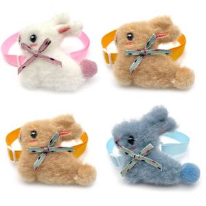 Hundkläder 50 100st Pet Cat Bowties Collar Easter Rabbit Accessories Små slipsar levererar valpband för 230814