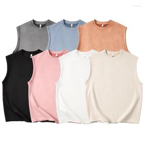 Men's Tank Tops Summer Oversize Baggy Sleeveless T-Shirt Men Vintage Vest Tees Fashion Korean Streetwear Clothing Male Plus Size 3XL