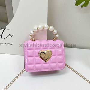 Cross Body Mini Fresh and Fashionable Style Gentle Pearl Handbag Spring/Summer 2023 New Chain Crossbody Mouth Red Bagstylishhandbagsstore