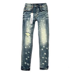 Ksubi jeans lila jeans herrar byxor pantalones mens jeans rippade jeans raka vanliga jeans denim tårar tvättade gamla829